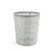 FOH RWA032GYV21 6.75 Qt. Gray Plastic Cylinder Vinyl Waste Can