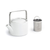 FOH BTP003WHP22 16 Oz. White Porcelain Round Soho Teapot with Lid and Handle