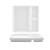 FOH DAP075WHP23 7.5" W White Round Porcelain Mod Divided Plate