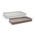 FOH BHO132GYV21 20.75" W x 12.75" D x 2.5" H Mesh Gray Plastic Rectangular Shallow Full Size Metroweave Housing or Pan Set