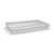 FOH BHO132GYV21 20.75" W x 12.75" D x 2.5" H Mesh Gray Plastic Rectangular Shallow Full Size Metroweave Housing or Pan Set