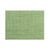FOH XPM122GRV83 16" W Emerald Vinyl Rectangle Metroweave Placemat