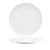 FOH DDP058WHP22 10" Dia. Round Porcelain Curved Canvas Plate