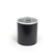 FOH RIB064BKL21 2 Qt. Black Faux Leather Round Ice Bucket with Lid