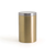 FOH RJR029GOS23 2.5" W Matte Brass Round Stainless Steel Jar with Lid