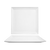 FOH DOS000WHP21 12" W White Square Porcelain Spiral Plate
