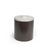 FOH RIB046BRL21 3.5 Qt. Brown Faux Leather Round Ice Bucket with Lid