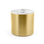 FOH RIB030GOS21 3 Qt. Gold Stainless Steel Round Ice Bucket with Lid