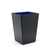 FOH RWA026BKL21 8.25 Qt. Black Faux Leather Small Waste Can