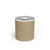 FOH RIB018BEL21 3.5 Qt. Beige Faux Leather Round Ice Bucket with Lid