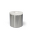 FOH RIB049BSS21 3 Qt. Silver Stainless Steel Round Ice Bucket with Lid