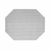 FOH XPM076SIV83 11" W Pewter Vinyl Rectangle Metroweave Placemat