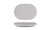 FOH DDP096GYP21 13" W Stone Oval Porcelain Bevel Plate