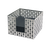 FOH BHO039BSS21 5.5" W x 4" H Stainless Steel Square Dots Napkin Holder