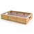 FOH BHO068BBB20 21" W x 13" D x 3.75" H Bamboo Rectangular Full Size Bamboo Basket or Pan Set