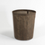 FOH RWA032COV21 6.75 Qt. Copper Plastic Cylinder Vinyl Waste Can