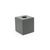 FOH RTB001GYL11 5.25" W Gray Faux Leather Square Tissue Cover