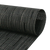 FOH XRU007BKV80 72" W x 14" D Black Tweed Woven Vinyl Metroweave Runner