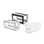 FOH BHO123BKI20 6.25" W x 13" D Matte Black Acrylic Self-Service Twist Risers Set