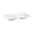 FOH DSD015WHP23 1 Oz. Porcelain 2-Compartment Kyoto Divided Dish