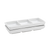 FOH DSD017WHP23 3 Oz. Porcelain 3-Compartment Divided Dish