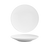 FOH DAP059WHP22 7.25" Dia. White Porcelain Round Spiral Plate
