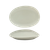 FOH DSP033GYP22 8" W Oval Porcelain Pumice Tides Plate