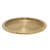 FOH RRT011GOS21 14" Dia. x 0.75" Matte Brass Stainless Steel Round Sumatra Tray