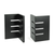 FOH BHO144BKB20 7.5" W Black Bamboo Square Buffetware Display Riser