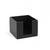 FOH BHO039BKB21 5.5" W x 4" H Black Bamboo Square Buffetware Napkin Holder