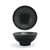 FOH DBO006BKP23 11 Oz. Round Porcelain Spiral Bowl