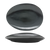 FOH SPT055BKP20 14.5" W Oval Porcelain Mussel Tides Platter