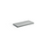 FOH RTR036GYC23 4" W Smoke Rectangular Stone Amenity Tray