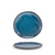 FOH DAP082BLP23 6" Dia. Blue Porcelain Round Coupe Artefact Plate