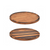 FOH SPT054MUB21 12" W Bamboo Round Rustic Chic Cutting Board