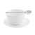 FOH DCS042WHP22 7" Dia." x 1" White Porcelain Round Raised Edge Harmony Saucer