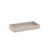 FOH RTR033BEL12 5" W Beige Rectangular Faux Leather Amenity Tray