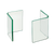 FOH BHO031CLG20 4" W Clear Glass Square Arctic Riser Set