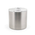FOH RIB030BSS21 3 Qt. Silver Stainless Steel Round Ice Bucket with Lid