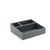FOH RAH002GYL11 8.25" W Smoke Rectangular Faux Leather Accessory Holder