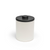 FOH RIB056WHL21 2 Qt. White Faux Leather Round Ice Bucket with Lid