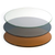 FOH BHO124BZG20 19" W Amber Glass Round Asheville Buffet Board