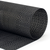 FOH XPM118BKV83 16" W Black Vinyl Rectangle Metroweave Placemat