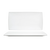 FOH DDP044WHP21 13" W Rectangular Porcelain Curved Canvas Plate