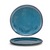 FOH DDP069BLP22 9" Dia. Blue Round Porcelain Coupe Artefact Plate