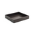 FOH RTR002BRL11 10" W Brown Square Faux Leather Amenity Tray