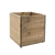 FOH RWA013NAW20 8.25" W Natural Wood Square Rustic Wood Cube Riser