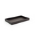 FOH RRT018BRL21 15" W x 10" D x 1.5" H Brown Faux Leather Rectangular Tray