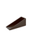 FOH RTB027BRL11 4.5" W Brown Faux Leather Square Towel Holder
