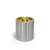 FOH RIB071BSS21 2 Qt. Silver Stainless Steel Round Ice Bucket with Lid